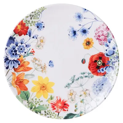 Immagine prodotto di Heinen Delfts Blauw – Piatto da parete – Fiori selvatici – 20,5 cm