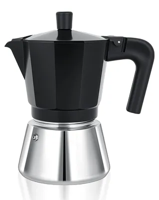 Obrázok produktu pre VINATO kávovar na espresso, indukčný, kanvica na kávu "moka" na 6 šálok, taliansky kávovar, kávovar na kemping, s bezpečnostným ventilom