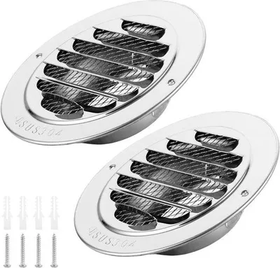 Productafbeelding van Ventilatierooster afsluitbaar 70 mm - Afvoerluchtrooster - Insectenbescherming - Afvoerafzuigkap - Ventilatie - Schokbestendig - Luchtrooster