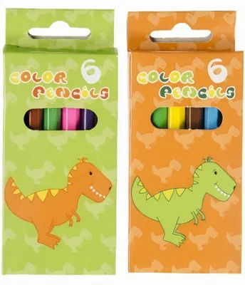Obrázok produktu pre farebné ceruzky dino 9 cm drevo 6 kusov