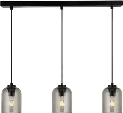 Obrázek produktu pro HOME DELUXE SELINA skleněné závěsné světlo - Kouřově šedá | závěsné světlo, závěsné světlo, světlo z kouřového skla
