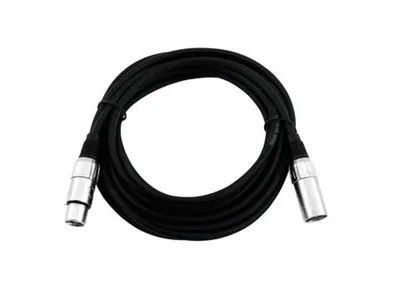 Obrázek produktu pro Omnitronic 30220405, XLR (3-pin), Samec, XLR (3-pin), Samice, 1 m, Černá