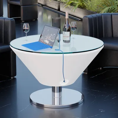 Produktbild von MARTINI | LED Loungetisch | Ø:H 60 x 41 cm | RGB | Akku | LED Shishatisch