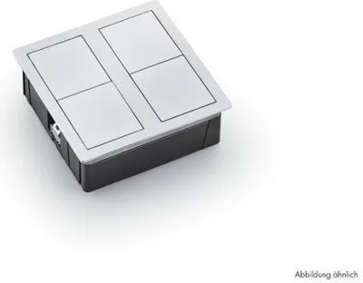 Produktbild von PLAZA 2 USB Steckdosenelement MATTSCHWARZ - Schuko 1-fach und 2-fach USB / Steckdosen / USB-Port