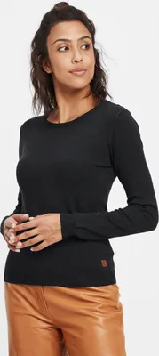 Produktbild von OXMO OXEdda Damen Strickpullover Feinstrick Pullover mit Rundhalsausschnitt
