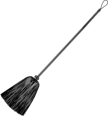 Immagine prodotto di Scopa per streghe con orpelli - 92 cm | nero