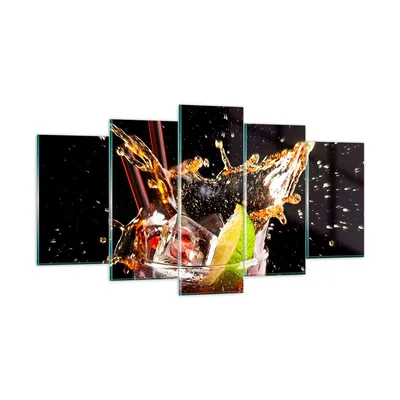 Produktbild von Bilder auf glas - Trinken saft cocktail nachtisch - 160x85cm - Glasbilder - Wandbilder - Kunstdruck - zum Aufhängen bereit - Wanddekoration aus Glas - Glas Bilder - Wandbild auf Glas - GEA160x85-2223