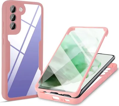 Zdjęcie produktu dla Etui König Design kompatybilne z Samsung Galaxy S22 Plus 5G plastikowe etui na telefon komórkowy - Case Pink
