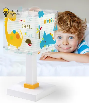 Zdjęcie produktu dla Dziecięca lampka nocna LED Dinos Dinozaury