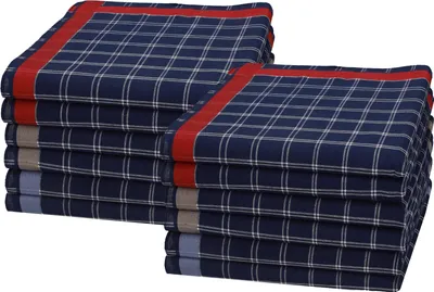 Produktbild von Betz 12 Stück Herren Stoff Taschentücher Set LUX 2 Größe 40x40cm 100% Baumwolle Farbe - LUX 2 - Dessin18