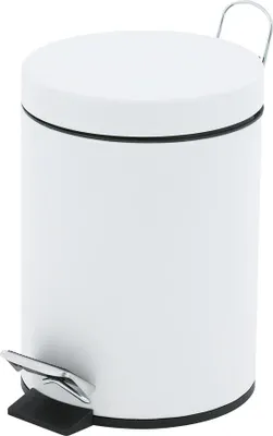 Produktbild von Tritt-Mülleimer 3 Liter - Weiß