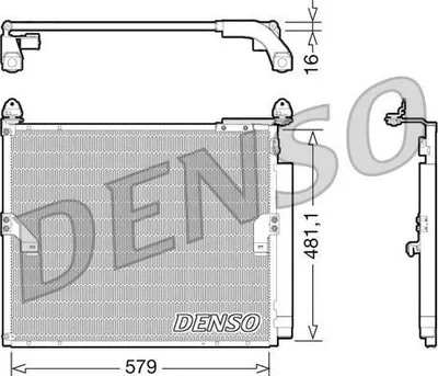 Produktbild von DENSO DCN50019 Kondensator Klimaanlage Klimakondensator für TOYOTA LAND CRUISER 150 (KDJ15, GRJ15) +Trockner