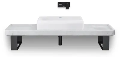 Produktbild von DURAVIT 2383600079 QTG AufbEk. 600 Wß Hgl. R.Ek Wa 1 M
