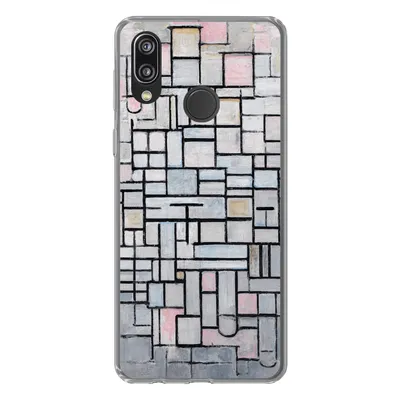 Produktbild von MuchoWow® Handyhülle Schutzhülle Hülle für Huawei P20 Lite (2020) Komposition 6 - Mondrian - Kunst Silikon Softcase Handy Hülle - Kartenhalter