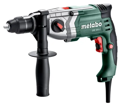 Produktbild von Metabo Schlagbohrmaschine SBE 800-2, incl. Schnellspannbohrfutter, Zubehör, Kunststoffkoffer