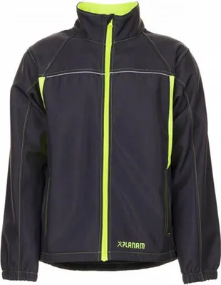 Produktbild von Größe XXL Unisex Planam Basalt Neon Softshelljacke anthrazit gelb Modell 6290