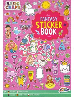 Immagine prodotto di Grafix A4 Stickerbuch 8 Blatt 3 sortiert | 6 Stück