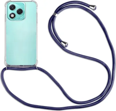 Produktbild von Handykette für Honor 400 Lite Handyhülle mit Band Hülle Kordel Bumper in Blau