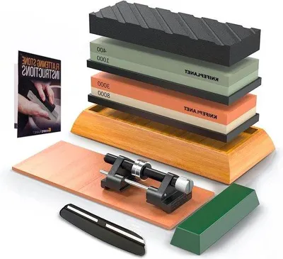 Immagine prodotto di Set di pietre abrasive professionali - grana 400/1000 e 3000/8000 - Set di pietre abrasive per levigatura professionale - Pietra abrasiva per levigatura a base di bambù