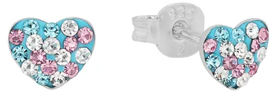 Produktbild von Prinzessin Lillifee Ohrschmuck für Kinder Herzform aus Sterlingsilber