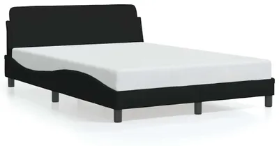 Obrázok produktu pre Rám postele Dover, čierna farba, rozmery 135 x 190 cm, čalúnený