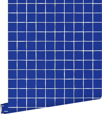 Zdjęcie produktu dla ESTAhome Tapeta motyw kratki niebieskim 50 x 900 cm