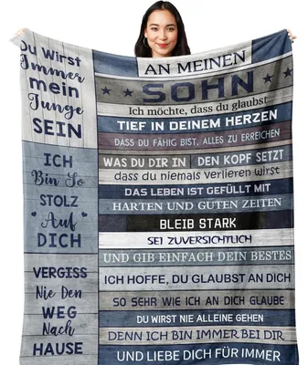 Productafbeelding van Fleece deken, 200x150 cm, cadeau voor zoon, jongen, leerling, verjaardag, afstuderen