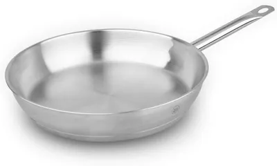 Productafbeelding van Braadpan Roestvrij Staal - Kookpan Koekenpan - Lekker Koken - Ovenbestendig - Ø 20 cm - Zilver