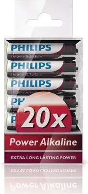 Image de Bateria Philips Aaa Lr03 20Szt Baterie Power Alkaline Lr03P20T/10