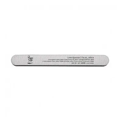 Produktbild von Peggy Sage Doppelseitige Nagelfeile Zebra 100/180, 1 Stück