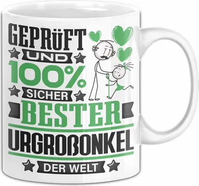 Produktbild von Urgroßonkel Geschenk Lustiger Spruch für Urgroßonkel Geschenkidee Bester Urgroßonkel Der Welt (Weiß)