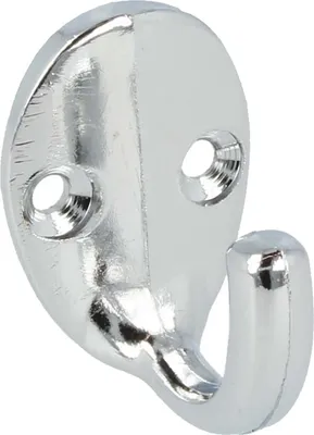 Produktbild von tecuro Handtuchhaken 1-fach, Messing verchromt