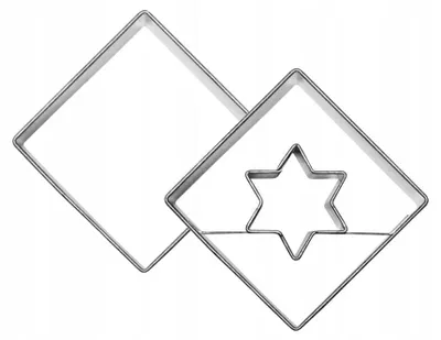 Produktbild von EkoForemki Quadratische Keksausstecher 3,5 cm
