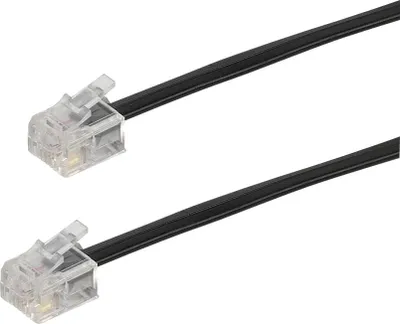 Produktbild von VIVanco™RJ11 Anschlusskabel, RJ11-Stecker 4p4c auf RJ11-Stecker 4p4c, 3m (45112)