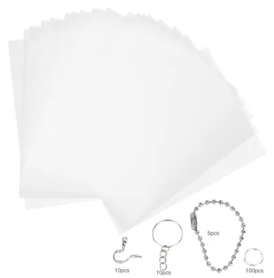Produktbild von Wärmeschrumpffolien-Set, DIY-Ohrring, Schlüsselanhänger, Broschen, druckbares Schrumpfmaterial20145-2#