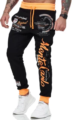 Produktbild von Herren Jogginghose | Monte Carlo 592 Schwarz/Orange L