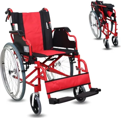 Produktbild von Mobiclinic Rollstuhl faltbar Klapprollstuhl für ältere und behinderte Menschen Selbstfahrender orthopädischer Rollstuhl Leicht Aluminium Torre