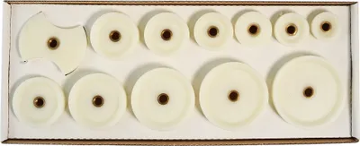 Produktbild von Kunststoffeinsätze für Glaseinpresser und Gehäusebodenschließer, 12tlg.