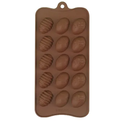Produktbild von Schokoladenform, 15 Löcher, wiederverwendbar, DIY-Osterei, Schokoladen-Silikonform, Backwerkzeug