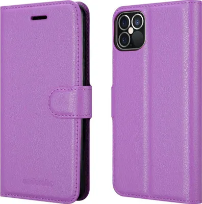 Immagine prodotto di Custodia Cadorabo per Apple iPhone 12 / 12 PRO custodia protettiva in viola custodia per cellulare cover chiusura magnetica