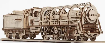 Zdjęcie produktu dla UGears Steam Locomotive, 443 szt.