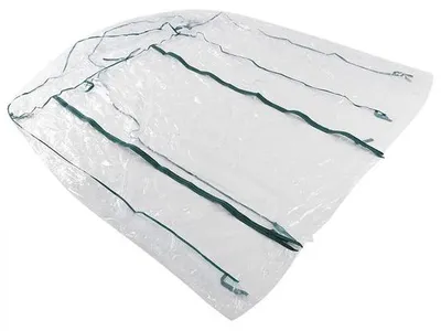 Productafbeelding van Famanu kasbescherming van PVC, groen, voor kleine planten - Waterdichte plantenbescherming voor tuin en balkon - 143 x 73 x 195 cm