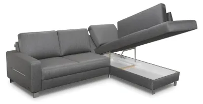 Immagine prodotto di Divano angolare di design Divano a L Divano imbottito Divano letto Letto tessile Funzione letto box