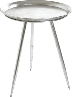 Produktbild von HAKU Beistelltisch silber - Metall, B/H/T: 44x54x44 cm