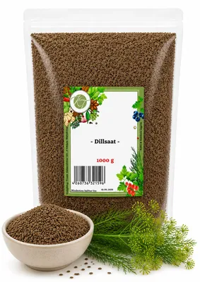 Produktbild von KT Dillsaat ganz Dillsamen Gurkenkümmel - 1A Qualität, KI-generiertes Bild