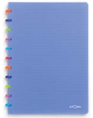Produktbild von Atoma – Tutti Frutti Notizbuch, ft A4, 144 Seiten, kariert 5 mm, transparent blau