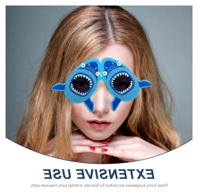 Produktbild von Haifischbrille Hawaii Lustige Sonnenbrille für Erwachsene als Partyzubehör