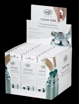 Zdjęcie produktu dla alfi CLEAN TABS, 30 sztuk, 20 sztuk w opakowaniu. Termos izolacyjny, kolor: biały, matowy. Model: HAN 2900003510. Numer EAN: 4002458454851