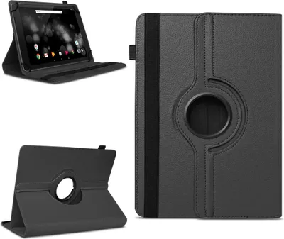 Produktbild von Tablet Tasche für Doogee T20 T20S T20E Hülle Schutzhülle 360 Grad Drehbar CaseFarben:Schwarz