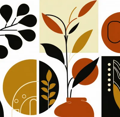 Immagine prodotto di Poster 40x50cm Collage botanico